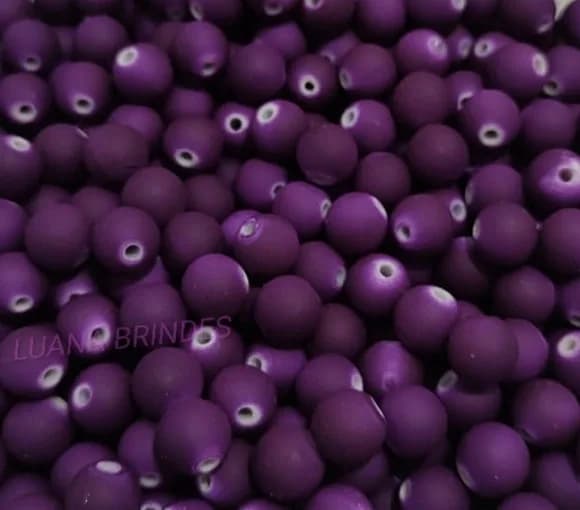 Bolinha Emborrachada Vinho 10mm Pct 100 Unidades