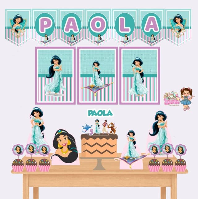 Kit Festa Só Um Bolinho JASMINE - Decoração de Festa
