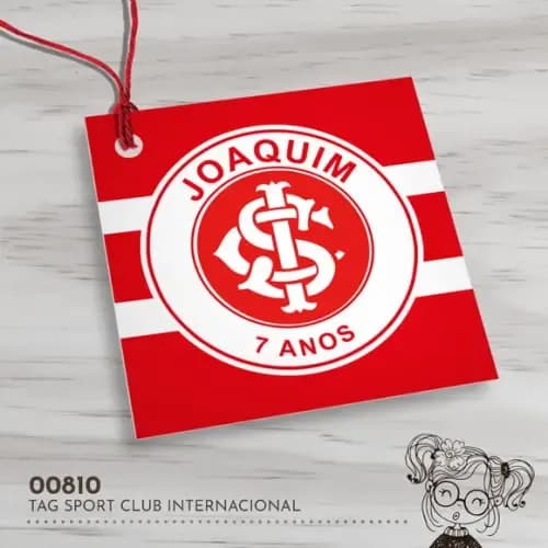 Tag Quadrada Sport Club Internacional - 00810