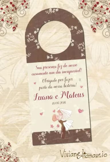 Tag Retrovisor Casamento - 00012