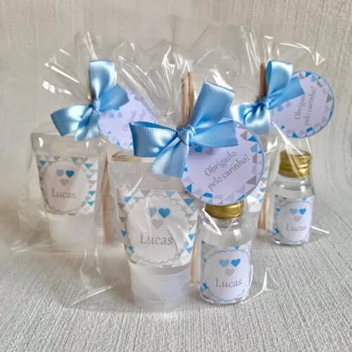 Lembrancinha Maternidade Kit álcool gel + aromatizador