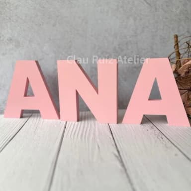 Linha Letra de Forma em mdf Quarto de Bebê