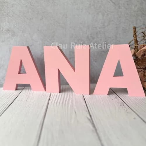 Linha Letra de Forma em mdf Quarto de Bebê