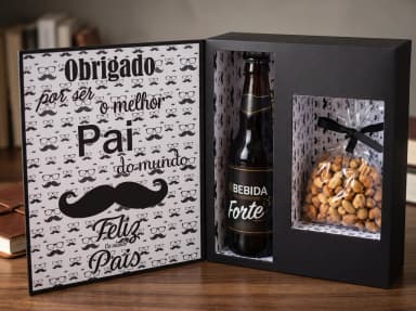 Arquivo Silhouette Caixa Cerveja Dia dos Pais - Não peronalizamos