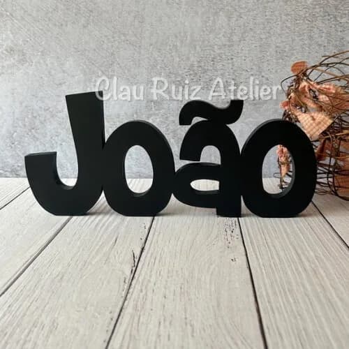 Nome em mdf - Linha Ch - Decoração Bebê e Infantil