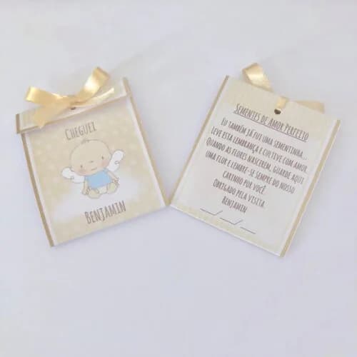 Lembrancinha Maternidade Sachê Sementinha Anjinho
