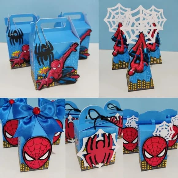 Kit 60 Lembrancinhas Homem Aranha
