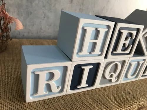Cubos 6x6cm Ts Decoração Bebê e Infantil