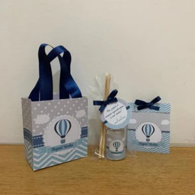 Kit Sacolinha + Sachê de sementinha + aromatizador balão