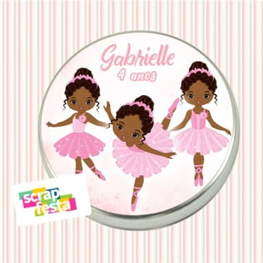 Latinhas Personalizadas Festa Bailarina Cute