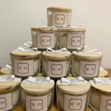 Lembrança Vela Vegetal Aromática Pote Vidro