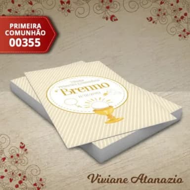 Adesivo Tubete Primeira Comunhão - 00355