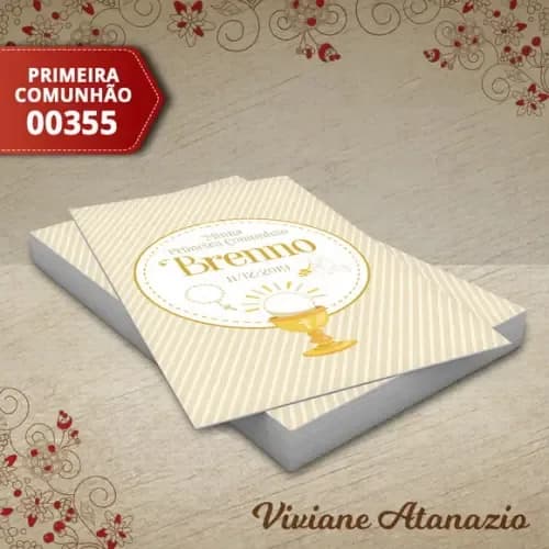 Adesivo Tubete Primeira Comunhão - 00355