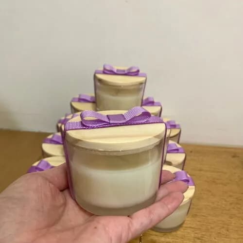 Lembrança Vela Vegetal Aromática Pote Vidro