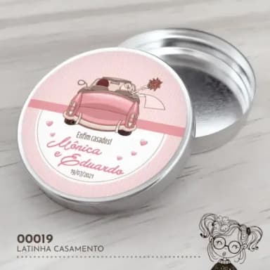 Latinha Adesivada Casamento - 00019