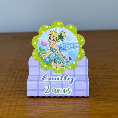 PEGUE E MONTE - Porta Bis Duplo Personalizados SININHO TINKER BELL - Decoração de Festa | Lembrancinhas | Aniversário | Personalizados