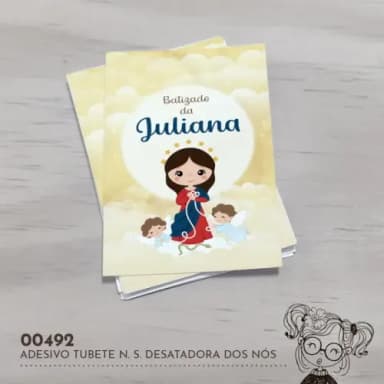 Adesivo Tubete N. S. Desatadora dos Nós - 00492