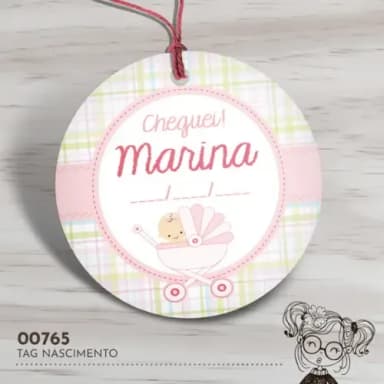 Tag Redonda Nascimento - 00765