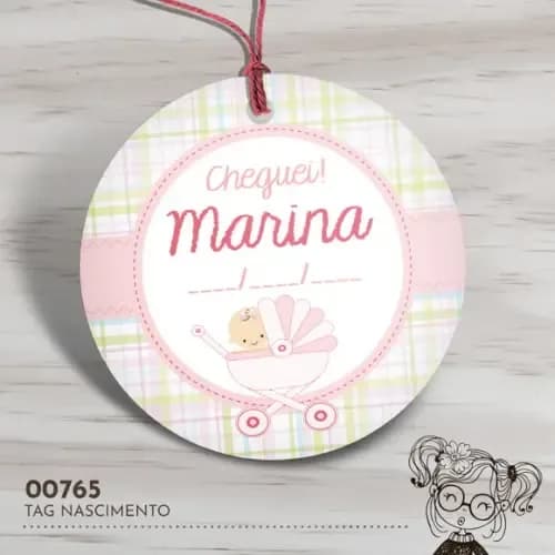 Tag Redonda Nascimento - 00765