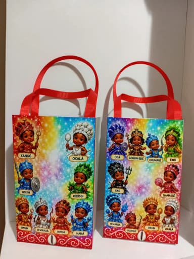 Sacolinhas Personalizadas Festa de Erê para Lembrancinhas