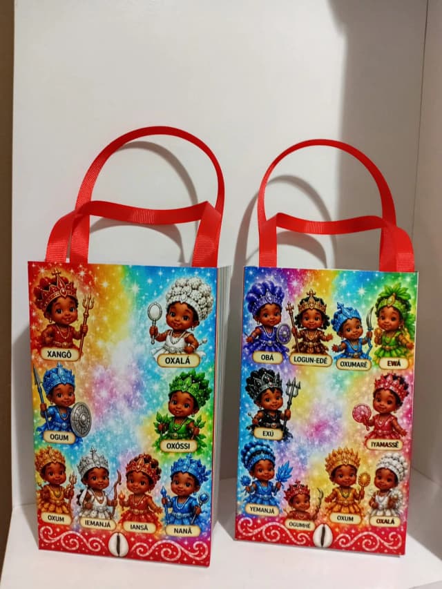 Sacolinhas Personalizadas Festa de Erê para Lembrancinhas