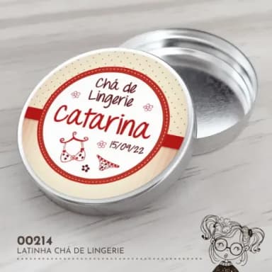 Latinha Adesivada Chá de Lingerie - 00214