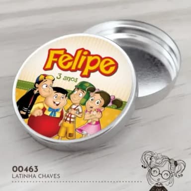 Latinha Adesivada Turma do Chaves - 00463