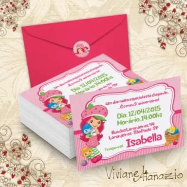 Convite Moranguinho - 00123
