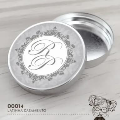 Latinha Adesivada Monograma - 00014
