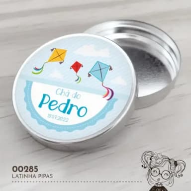 Latinha Adesivada Pipas - 00285