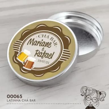 Latinha Adesivada Chá Bar - 00065