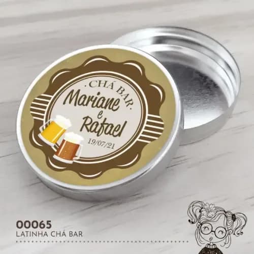 Latinha Adesivada Chá Bar - 00065