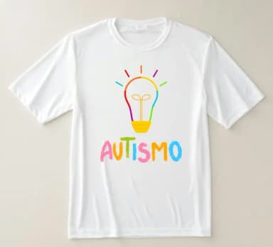 Camiseta Autismo Ideias Que Iluminam Design Colorido