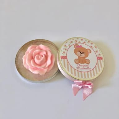 Lembrancinha Maternidade Ursinha Rosa