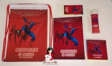 Kit Alegria Ii na Mochila Homem Aranha