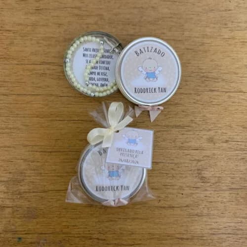 Lembrancinha para Batizado Mini Terço