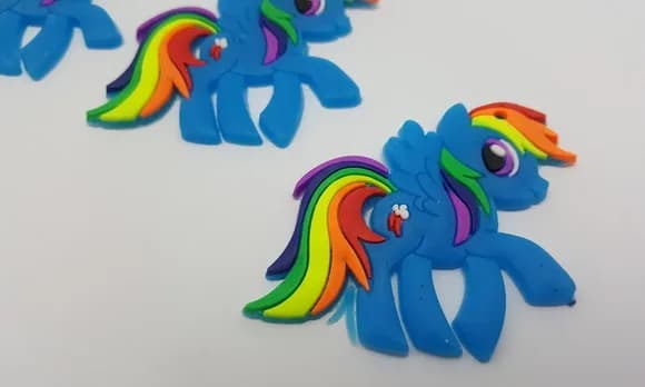 Pingente My Little Ponney Emborrachado de 5cm