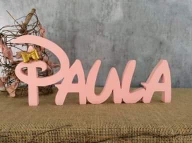 Letras Decorativas Festa Disney MInnie Laço de Resina