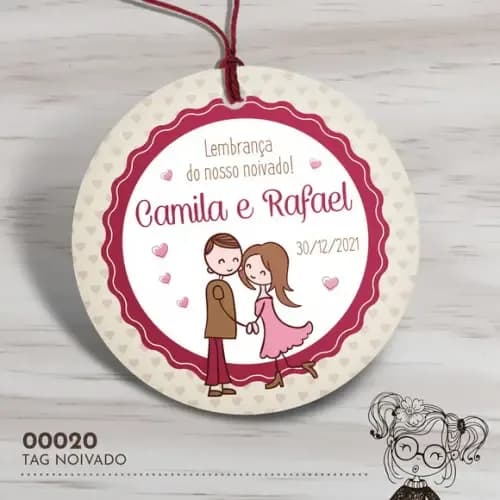Tag Redonda Noivado - 00020