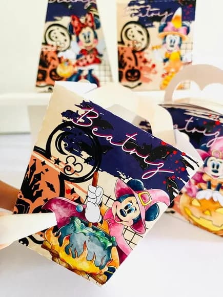 Kit 30 Lembrancinhas Minnie Halloween