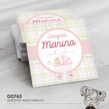 Adesivo Quadrado Nascimento - 00765