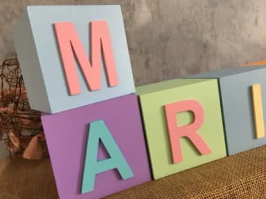 Cubos 10x10cm Linha Collors - Decoração Bebê