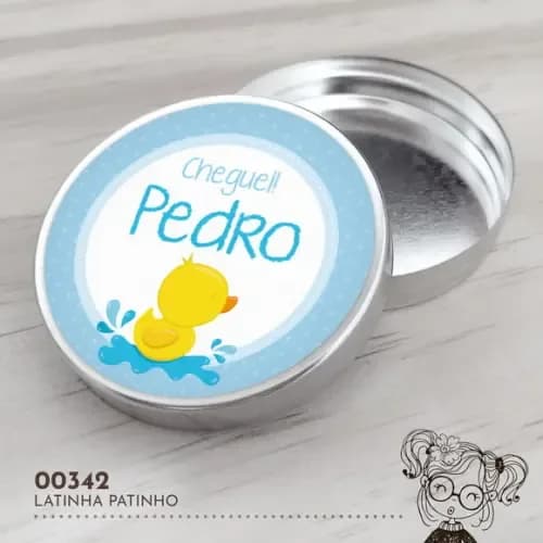 Latinha Adesivada Patinho - 00342
