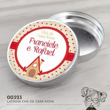 Latinha Adesivada Chá de Casa Nova - 00323