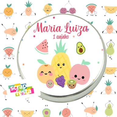 Latinhas Personalizadas Festa Quitanda Aquarela