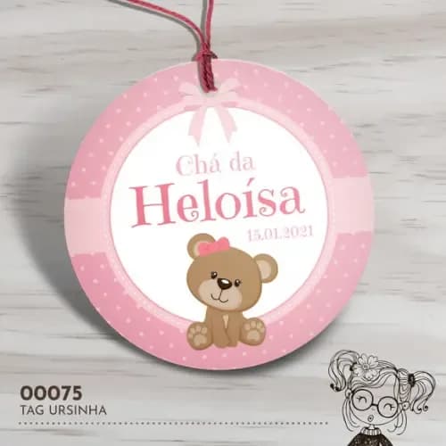 Tag Redonda Ursinha - 00075