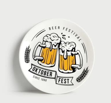 Prato Decorativo Cerveja - Oktoberfest Beer Festival