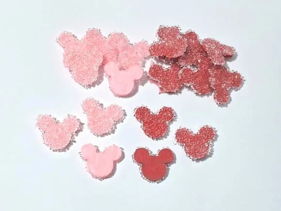 Aplique Minnie Eva com Pedrinhas Pacote com 6 Unidades
