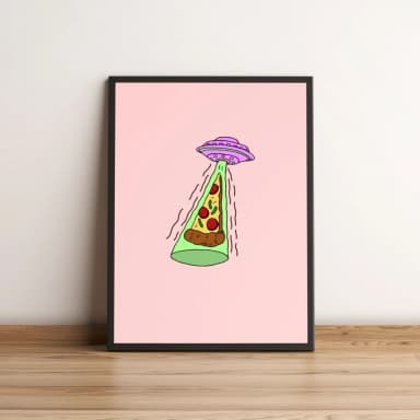 Quadro Pizza Sendo Abduzida 183