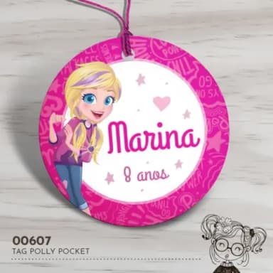 Tag Redonda Polly Pocket - 00607
